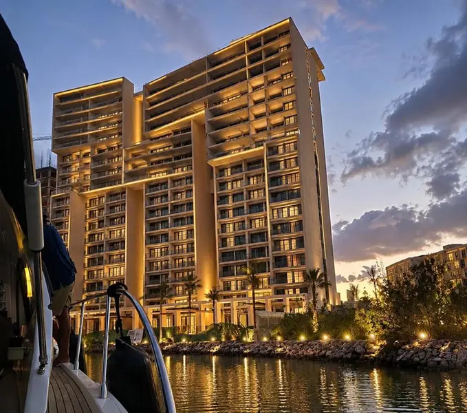 exterior of luxury condo