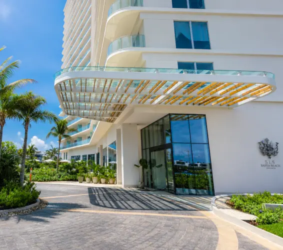 exterior entrance to condo building
